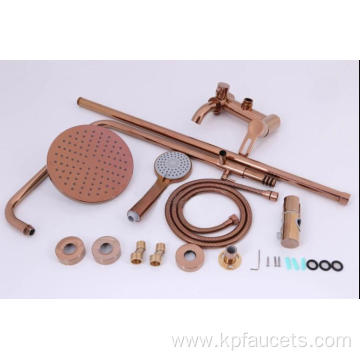 Reliably Sealing Perfect Quality Shower Set Rose Gold